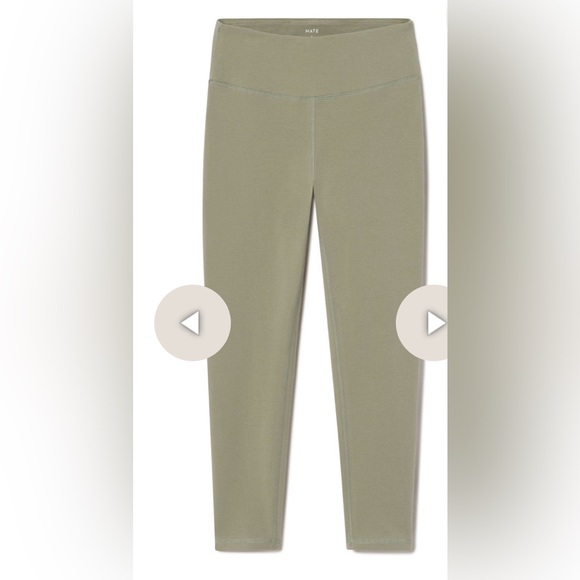 MATE The Label Organic Stretch Midi Leggings - Sage - Picture 6 of 13